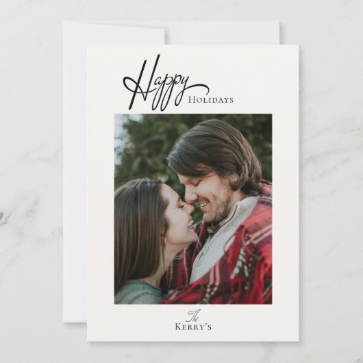 Carte de Noël simple et moderne (Devant)