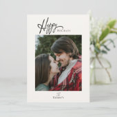 Carte de Noël simple et moderne (Debout devant)