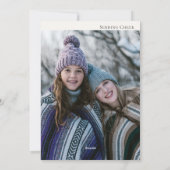 Carte de Noël simple et moderne (Dos)