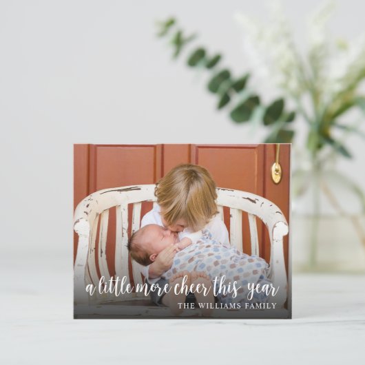 Carte de Noël simple Faire-part de naissance photo (Debout devant)