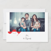 Carte de Noël simple Joie (Devant)