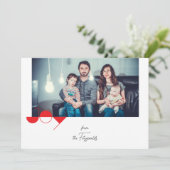 Carte de Noël simple Joie (Debout devant)