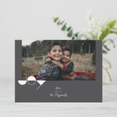 Carte de Noël simple Joie (Debout devant)