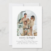 Carte de Noël simple minimaliste Arch (Devant)