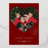 Carte de Noël simple Peace & Love Dove Photo (Verso)