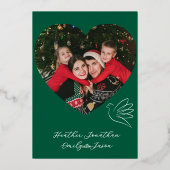 Carte de Noël simple Peace & Love Dove Photo (Verso)