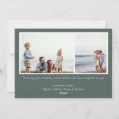 Carte de Noël simplicité photo (Dos)