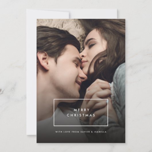 Carte de Noël Simpliste Moderne (Devant)