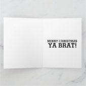 CARTE DE NOËL SISTER FUNNY BRAT (Intérieur)