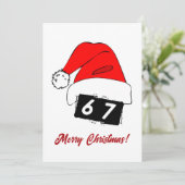 Carte de Noël Six Seven Joyeux Noël ! (Debout devant)