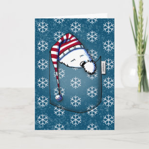 Carte de Noël Sleepy KiniArt Westie