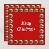 Carte de Noël Sleigh Bells (Devant / Derrière)