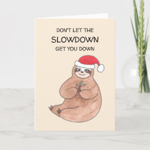 Carte de Noël Sloth