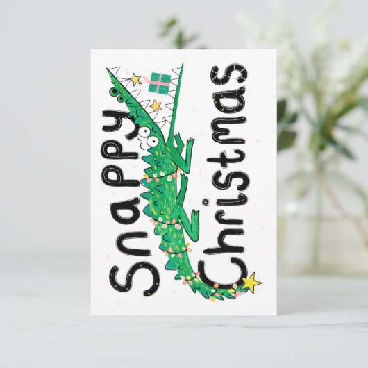 Carte de Noël Snappy (Debout devant)