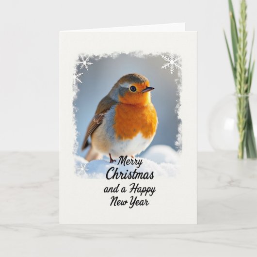 Carte de Noël Snow Bird (Devant)