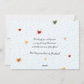 Carte de Noël Snowboard (Dos)