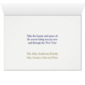 Carte de Noël Snowboard Montana (Intérieur Horizontal (Bas))