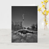 Carte de Noël "Snowbound" (Fleur jaune)