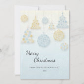 Carte de Noël Snowflake (Devant)