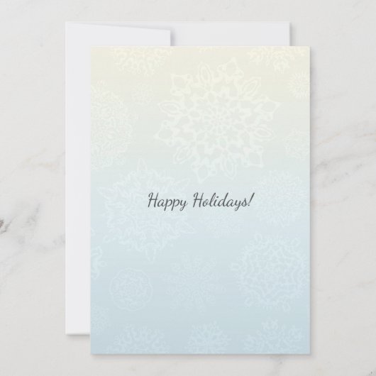 Carte de Noël Snowflake (Dos)