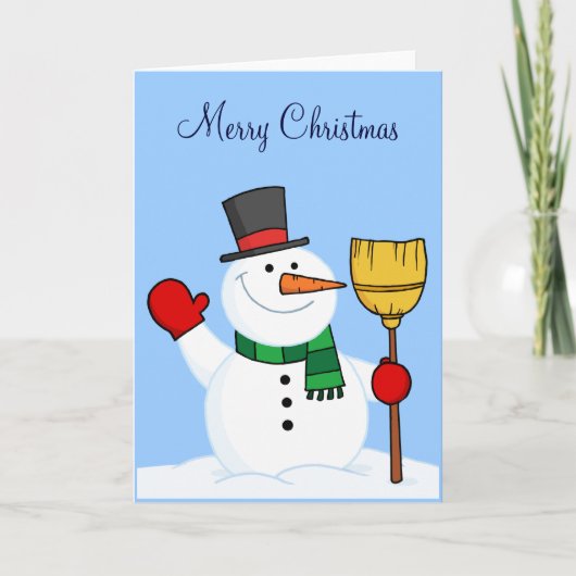 Carte de Noël Snowman (Devant)