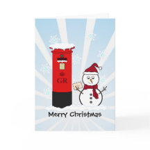 Carte de Noël Snowman