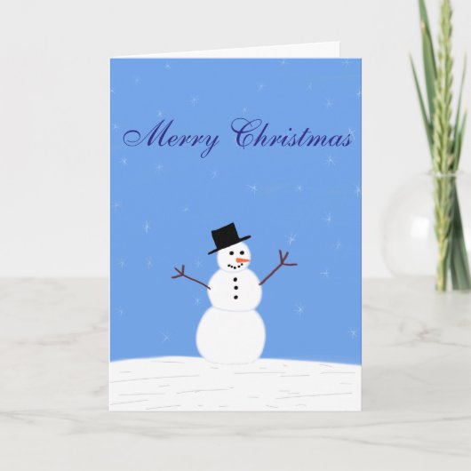Carte de Noël Snowman (Devant)