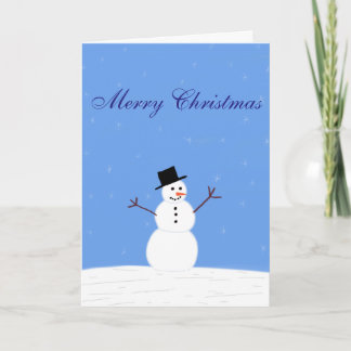 Carte de Noël Snowman