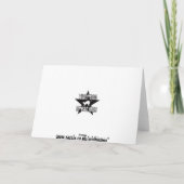 Carte de Noël Snowman (Dos)