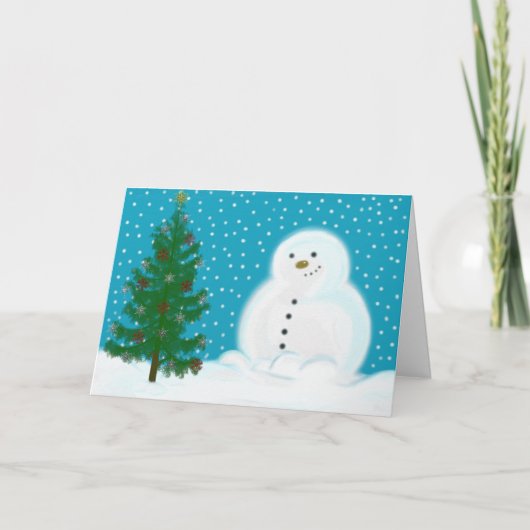 Carte de Noël Snowman (Devant)