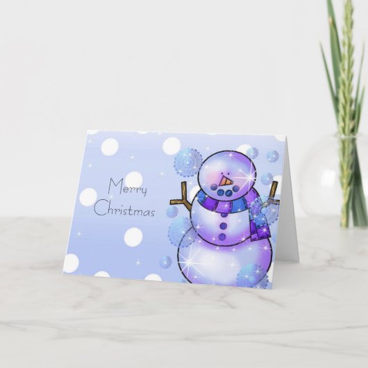 Carte de Noël Snowman (Devant)