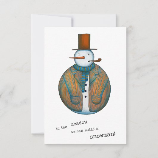 Carte de Noël Snowman (Devant)