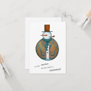 Carte de Noël Snowman