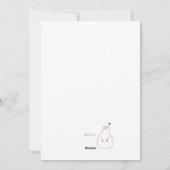 Carte de Noël Snowman (Dos)