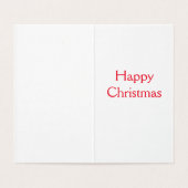 Carte de Noël Snowman & Christmas Tree (Inside Unfolded)