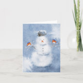 Carte de Noël Snowman | Festif (Devant)