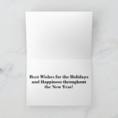 Carte de Noël Snowman grande impression (Intérieur)