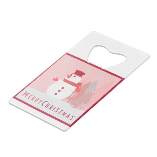 Carte de Noël Snowman Joyeux (Dos Angle)