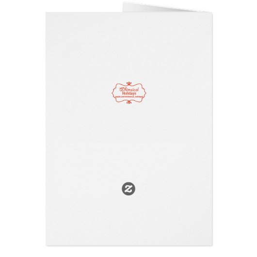 Carte de Noël Snowman Red Bow Cravate (Dos)