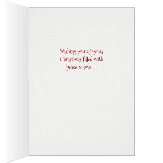 Carte de Noël Snowman Red Bow Cravate (Intérieur (Droit))