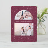 Carte de Noël Snowy Globe Photo Graphique (Debout devant)