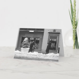 Carte de Noël Snowy New York