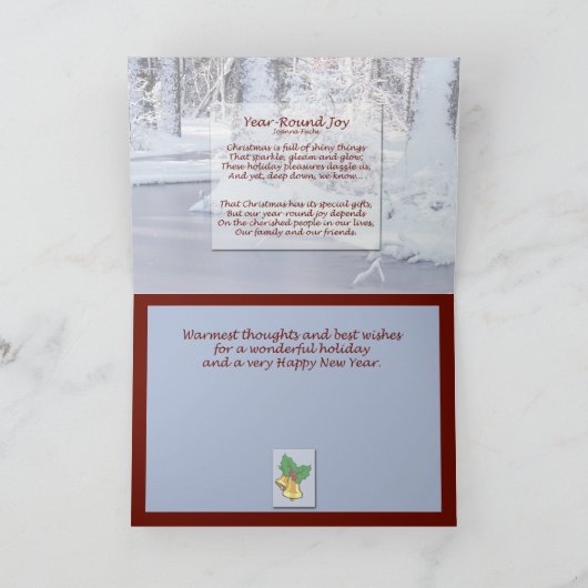 Carte de Noël Snowy Scene (Intérieur)