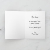 Carte de Noël Sober, Carte de vacances personnalis (Intérieur)