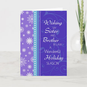 Carte de Noël Soeur et Frère en Droit