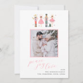 Carte de Noël Soft Pink Nutcracker (Devant)