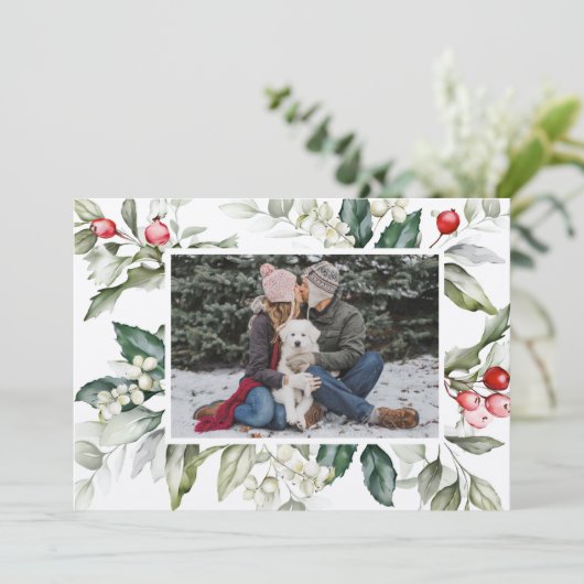 Carte de Noël Soft Winter Berry (Debout devant)