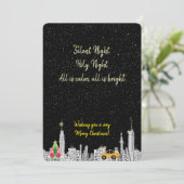 Carte de Noël Soirée Sainte Nuit Silencieuse (Debout devant)