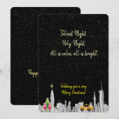 Carte de Noël Soirée Sainte Nuit Silencieuse (Devant / Derrière)