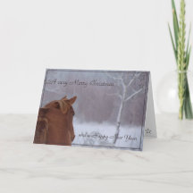 Carte de Noël "Sorrel d'hiver"